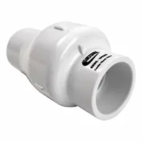 VALTERRA Check Valve: Swing, Inline Valve Body, 1 1/2 in Pipe Size, Socket x Socket, PVC, Female (MPN 200-15)