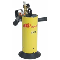 Single-cup vacuum lift assist with mounted pendant and eyelet configuration. Overall height of 17 in. Used for ergonomic lifting and positioning of smooth, non-porous materials in industrial material handling tasks.