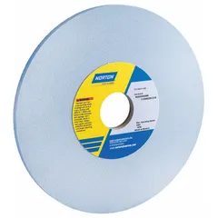 Type 1 straight grinding wheel, 7-inch diameter, 1/4-inch thickness, 1-1/4-inch arbor hole. 5SG100-KVS specification with K hardness. Pack of 5. For general metal grinding applications where cool cutting and reduced heat are desired.