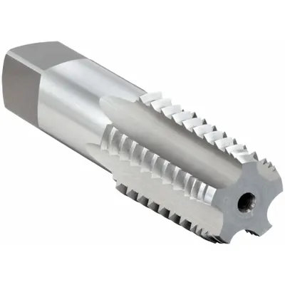 OSG Pipe and Conduit Thread Tap: 1/2"-14 NPT/ANPT, 5 Flute, Interrupted Thread - Interrupted-Thread Pipe Taps