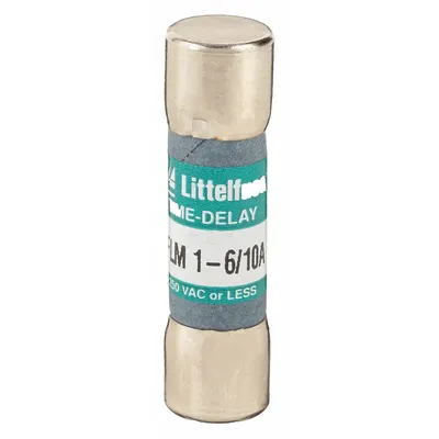 LITTELFUSE Fuse: FLM Series, Midget, Time-Delay, 1.6 A, 250 V AC - Time-Delay Cylindrical Fuses