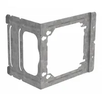 NVENT CADDY Mounting Bracket: Steel, Silver, For 1/2 Gangs, 4.03 in Overall Dp, 5.91 in Overall Wd (MPN C4)