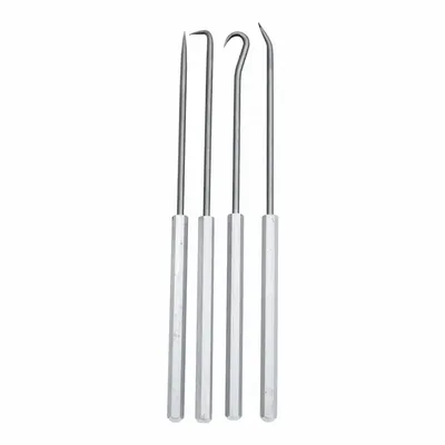 ULLMAN Hook/Pick Set: Steel, Angle/Hook/Straight - Hook & Pick Sets