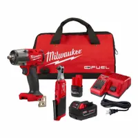 MILWAUKEE 18 / M12 FUEL 2PC AUTO KIT: 2 Tools, 12 V DC_18 V DC Volt, Battery Included, M12™/M18™ (MPN 3890-22)