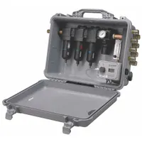 Portable Filtration Panel: 8 Users, 150 psi Max Pressure, 100 cfm Air Flow, Quick-Disconnect Hansen (MPN 9878)