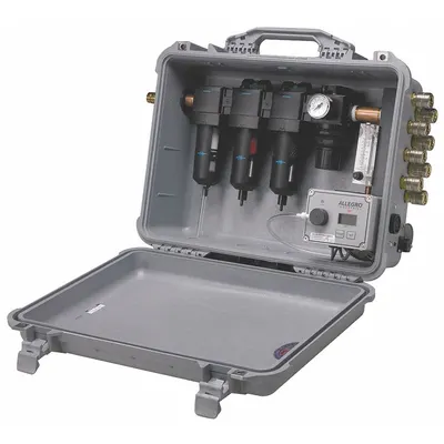ALLEGRO Portable Filtration Panel: 8 Users, 150 psi Max Pressure, 100 cfm Air Flow - Portable Filtration Panels for SAR