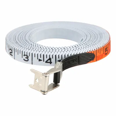 KESON Measuring Tape Blade Refill: RF-18-50, SAE, 50 ft, Nonmagnetic Single Hook Tip - Replacement Tapes for Open-Reel Long Tape Measures