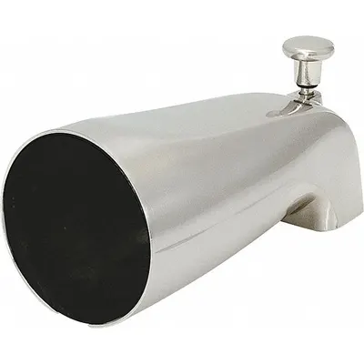 OEM Diverter Spout: 1/2 in Connection Size - Bathtub Spouts with Pull-Up Diverters