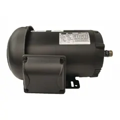 This Dayton 1 hp AC motor features a C-face with rigid base mounting and a totally enclosed fan-cooled (TEFC) enclosure. It operates at 1765 RPM at 60 Hz with dual voltage capability of 230/460V AC and full load current of 2.94/1.47 A. Suitable for industrial applications such as pumps, fans, conveyors, and compressors.