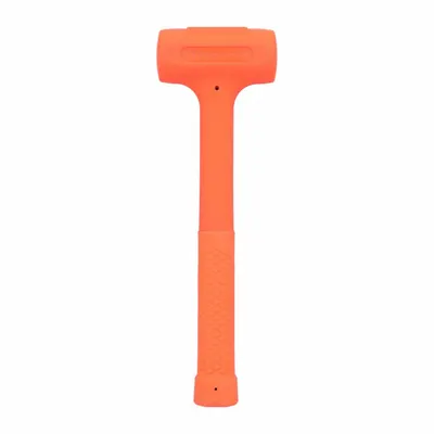 PROTO Dead Blow Hammer: Steel Handle, 15 oz Head Wt, 10 in Overall Lg, Urethane over Steel - Standard Dead-Blow Hammers