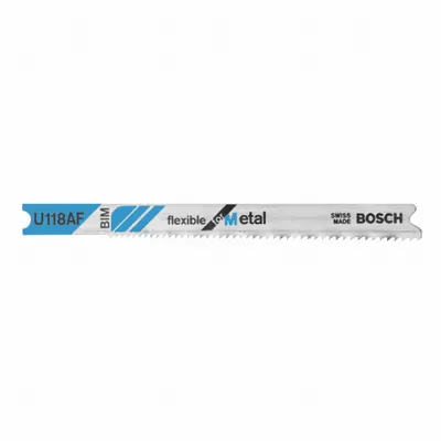 BOSCH Jigsaw Blade: 17/24, 2 3/4 in Blade Lg, Bi-Metal, Bi-Metal, U Shank, 1 Pieces - Metal-Cutting Blades