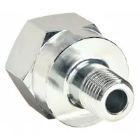 Hydraulic Hose Adapter: 1/4 in x 1/2 in Fitting Size, Male x Female, NPTF x NPTF x NPTF, Rigid (MPN FZ1633)