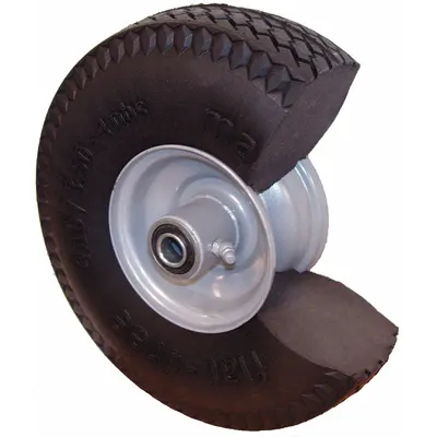BILLY GOAT Foam Filled Tire: 10 1/2 in Dia, Rubber, Steel - Litter & Leaf Vacuum Parts & Accessories
