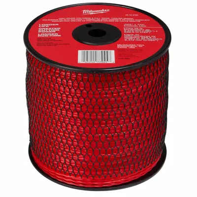 MILWAUKEE String Trimmer Line: High Density Polyethlyene, 0.095 in Dia, 750 ft Overall Lg