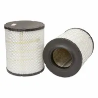 Round, axial seal engine air filter with outside diameter 11 1/16 in and inside diameter 5 29/32 in. Designed for use in heavy-duty truck applications to remove airborne contaminants
