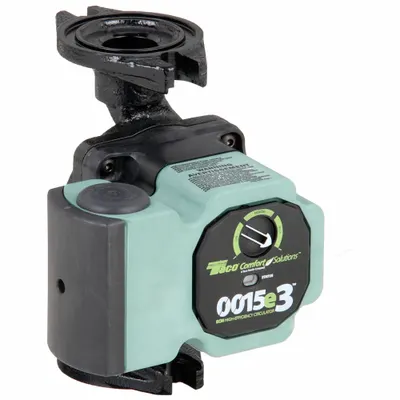 TACO Hydronic Circulating Pump: 1/25 hp HP, 115V AC, Cast Iron, Variable, 16 gpm - General-Purpose Inline Circulator Pumps