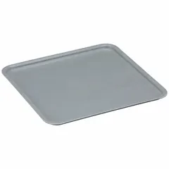 Gray fiberglass lid designed for extreme-temperature stacking and nesting totes. Compatible with totes 1NTP3, 1NTP4, 1NTP7, and 1NTP8. Measures 9 3/4 x 9 1/4 inches. Used to cover and protect contents in industrial storage and transport applications involving high heat or cold environments.