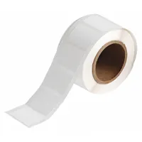 Pre-Cut Label Stock Roll: 1 in Label Ht, 1 1/2 in Label Wd, 1 in Roll Lg, White (MPN J20-235-7425J)