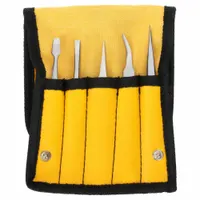 APPROVED VENDOR Tweezer Set: Stainless Steel, Flat/Point, Curved/Straight Tip (MPN 18.473)