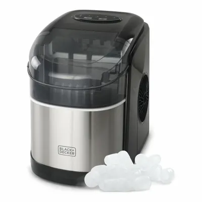 BLACK & DECKER Ice Machine: Top Hat, 26 lb Ice per Day, Air Cooled, 13 in Ht - Countertop Ice Machines