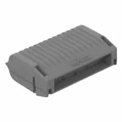 Water-resistant gelbox rated IP X8 for submersion applications. Compatible with WAGO 221 Inline series connectors. Maximum voltage 2.5 kV. Not rated for direct burial.