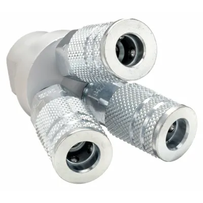SPEEDAIRE Air Gun Manifold: Aluminum, Compatible with 22YK37/22YK38/22YK39/22YK40 - Air Gun Manifolds