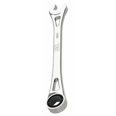 SK PROFESSIONAL TOOLS Combination Wrench: Alloy Steel, Chrome, 11 mm Head Size - Metric 6-Point Ratcheting Combination Wrenches