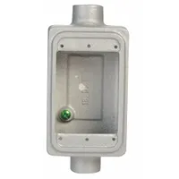 APPLETON ELECTRIC Electrical Box: Iron, Rectangular, 1 Gangs, 3/4 in Hub Size, 18 cu in Capacity (MPN FSC-1-75L)