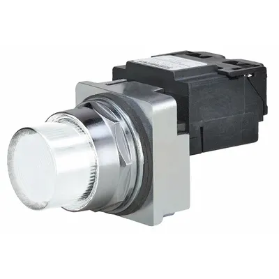Siemens Pilot Light: 30 mm Panel Mounting Size, White, Incandescent - Incandescent Pilot-Lights