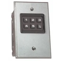 The ALARM LOCK PG30KPD is a digital keypad for security door alarm control systems. It operates on 9V DC power and provides an interface for authorized users to arm, disarm, or control door locks in access control applications.