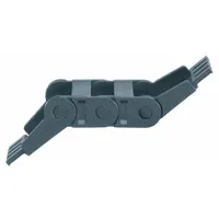 IGUS Mounting Bracket Set: Zipper, 1 Channels, 0.67 in Cavity Ht, 0.59 in Cavity Wd, Locking (MPN 1015-12PZ)