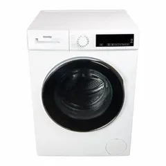 This DANBY front load washing machine has a 2.2 cu ft capacity and operates on 120V power. It is designed for stackable installation to save floor space in residential laundry areas such as apartments, condos, or small homes.