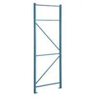 STEEL KING Upright Frame: Teardrop, 18 ft Overall Ht, 42 in x 3 in, Blue, Steel, 16 ga Upright Gauge (MPN RTFBP042216F01PB)