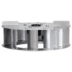 This blower wheel is a replacement component for HVACR systems, designed for use in fans, furnaces, and air handlers to move air. It is compatible with manufacturer part numbers 4HZ33 and 4YC65, and is classified under type 16D530/4HZ33/4HZ35/4YC65.