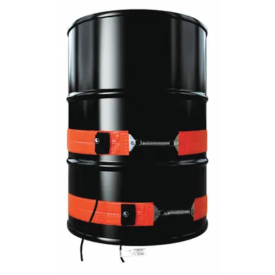 BRISKHEAT Drum Heater: 230V AC, 700 W Watts, 0°F to 160°F, Silicone Rubber, IP54 - Drum & Bucket Band Heaters