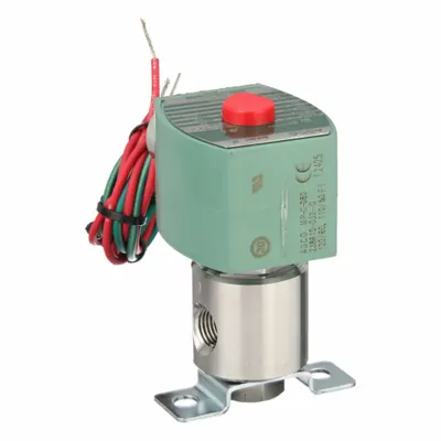 REDHAT Solenoid Valve: 3-Way, Normally Closed, 1/4 in Pipe Size, 110V AC/120V AC - 3-Way/2-Position, Normally Closed Solenoid Valves