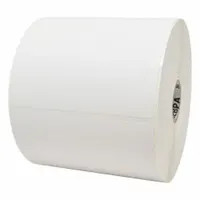 ZEBRA Barcode Printer Labels: 4 in Label Wd, 6 in Label Ht, White, 1 in Core Dia., Gloss, Acrylic (MPN 18941)