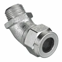 Liquid Tight Cord Connector: Steel, 1/2 in MNPT, 0.50 in to 0.63 in, Silver, 1 Cords (MPN VHC1024ZP)