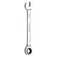 WESTWARD Combination Wrench: Alloy Steel, Chrome, 16 mm Head Size, 8 1/8 in Overall Lg, Std, Rounded (MPN 54PN56)