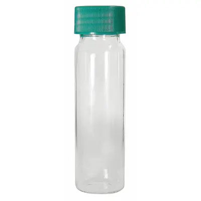 QORPAK Vial: 40 mL, Includes Closure, Polypropylene, 27.75 mm Body Dia, Square - Glass Sample Vials