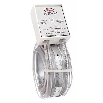 Dwyer Analog Manometer: Flex U-Tube, 1211-24, -12 in wc to 12 in wc - Portable Analog Manometers