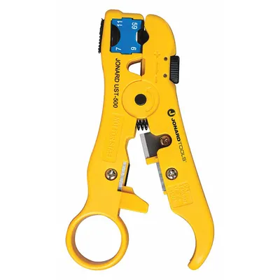 JONARD TOOLS Universal Cable Stripping Tool: 0.4 in to 0.4 in, RG-59/6/RG-7/11, 5 in Overall Lg - Data & Coaxial Cable Strippers