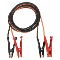 WESTWARD Booster Cable: Crimped, 4 AWG, Spring Clamp Grip, 20 ft Cable Lg, Black/Orange (MPN 5RXF2)