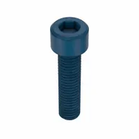 Metric system standard socket head cap screw with M10x1.50 thread, 40 mm length, and 8 mm drive size. Made of alloy steel with a blue phosphate finish. Right-hand thread. Supplied in a 25-piece pack. Used for fastening components in machinery and industrial assemblies