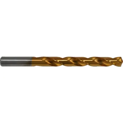 CHICAGO-LATROBE Jobber Length Drill Bit: #5, 135° Split Point, TiN-Coated HSS - NAS-Spec High-Speed Steel Jobber-Length Drill Bits for Aerospace