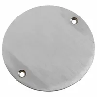 JAY R. SMITH MFG. CO Cover: 5 in Overall Dia, 1/8 in Overall Ht, Stainless Steel, Satin, Silver (MPN A06NBC/S)