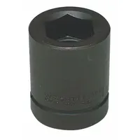 WRIGHT TOOL Impact Socket: 1 in Drive Size, Metric, 75 mm Socket Size, 6-Point, Std, Black Oxide (MPN 88-75MM)