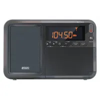 ETON Mini Shortwave Radio: AM/FM/LW/SW, Mineral Gray, LCD, Digital, Local/World Time Setting (MPN NELITETRAVELER)