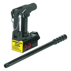 The SIMPLEX Hand Pump P100012A is a single-acting, 1-stage hydraulic pump with a maximum first-stage pressure of 750 psi. It is designed for use with single-acting cylinders in applications such as lifting, pressing, and tensioning.