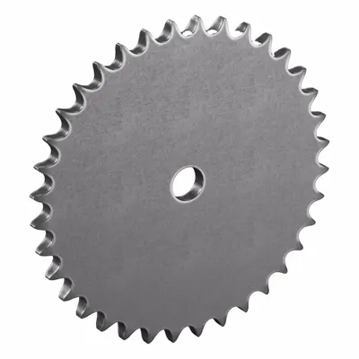 TRITAN Roller Chain Sprocket: No Hub, For Single Strands, 40, 36 Teeth, 5.737 in Pitch Dia - Size 40 Plain-Bore Roller Chain Sprockets